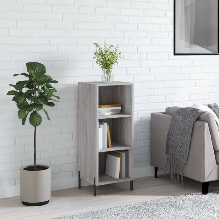 VidaXL Buffet Sonoma Grey 34.5x32.5x90 Cm Engineered Wood 828746