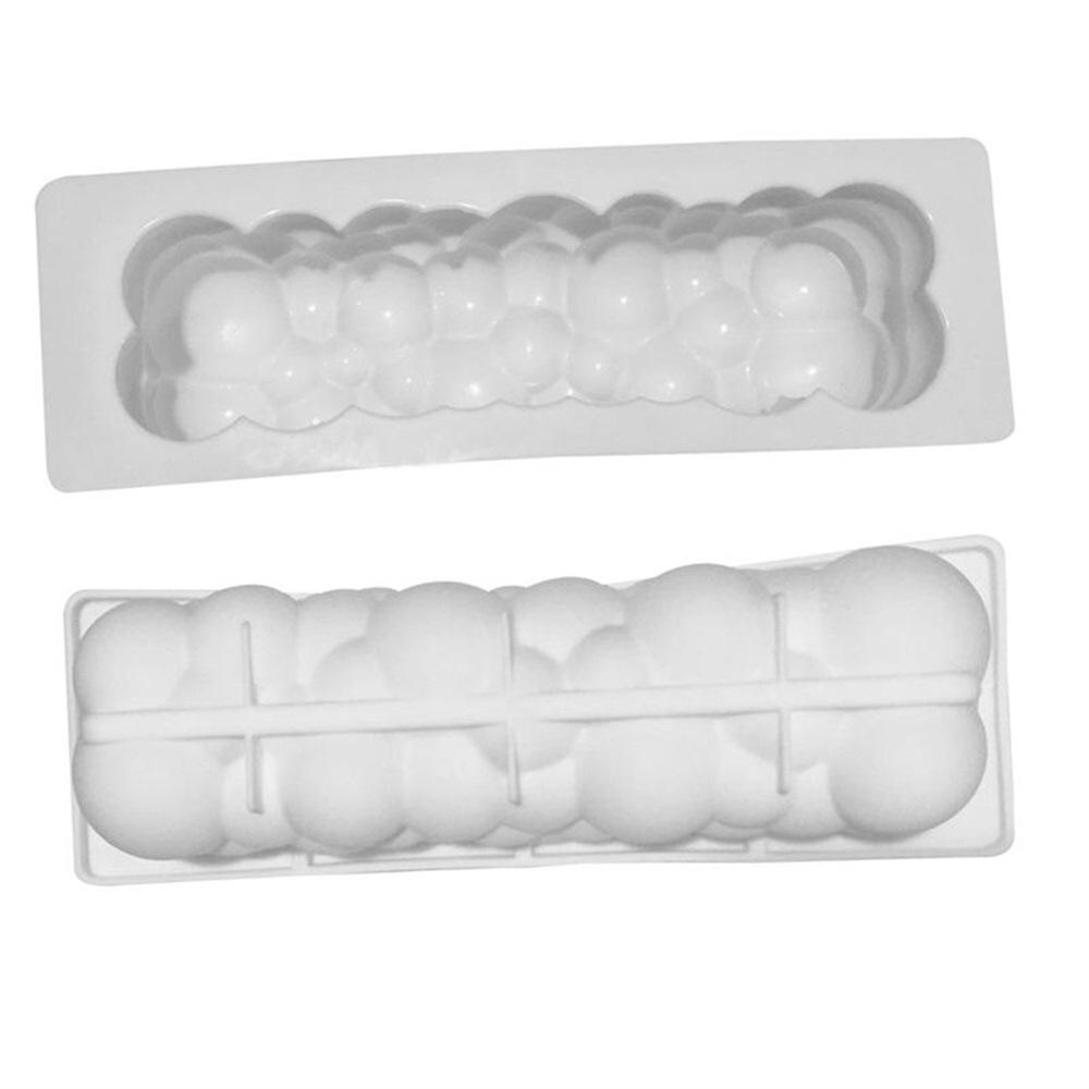 Rektangulär Molnbubbla Silikonform - DIY Fransk Dessert Mousse Bubbla Ljus Bakverktyg