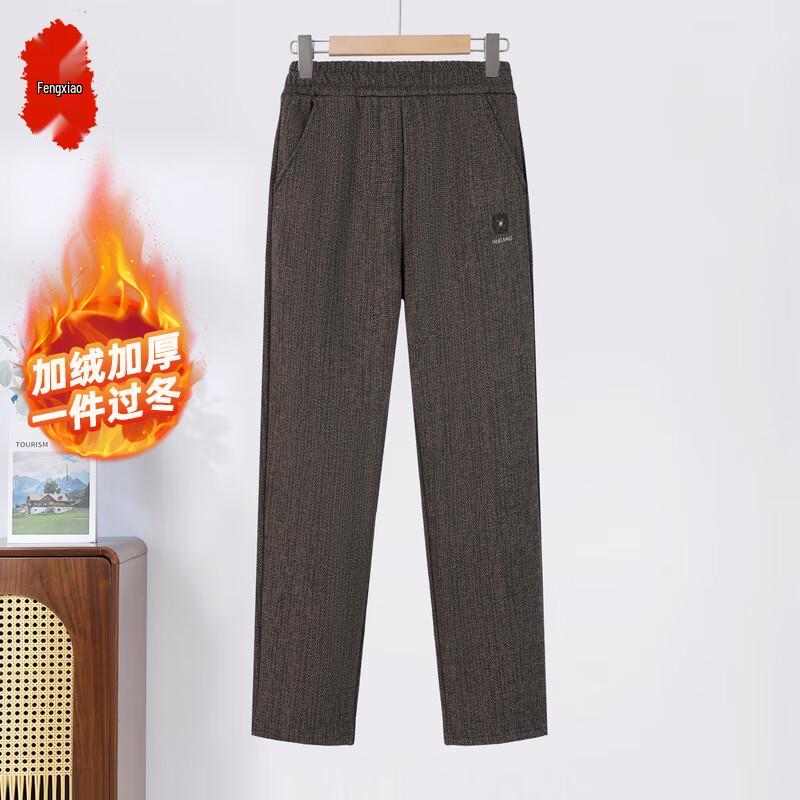 Fengxiao Women s Casual Straight-Leg Pants for Middle-Aged & Elderly 3XL