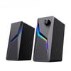 Computer Gaming Speakers PC Sound Box HIFI Stereo Microphone USB Wired With LED RGB Lighting Strong Bass 2.0 Loudspeaker