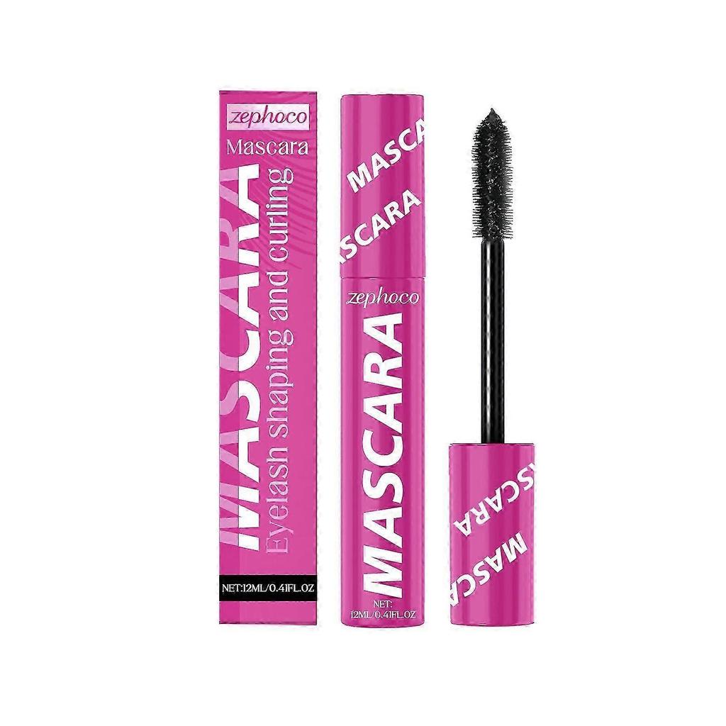 Long-Lasting Volumizing Mascara with Natural Curl & Thickness | Nourishing Formula with Castor Oil & Stearic Acid for Instant Volume, Perfect Curl & L