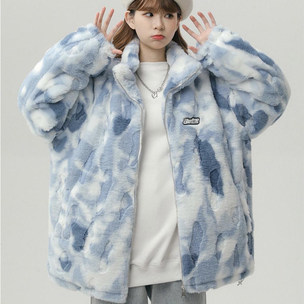 New Fashion Lamb Wool Coat R Women Casual Winter Cotton Jacket with High-end Feeling and Thickened Inside