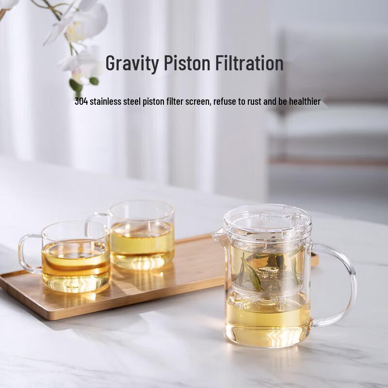 Shangming E-21 Thickened Glass Teapot with Detachable Infuser