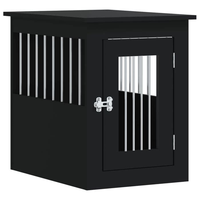 VidaXL Dog Cage Furniture, Dog Kennel with Lockable Door, Dog House, Living Room Side Table, 838310