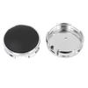uxcell Universal Wheel Center Caps, Compatible, Rust and Rust Prevention, 62mm Outer Diameter, 4 Clips, Silver Tone, Hub Cover Protector, 4 Pieces