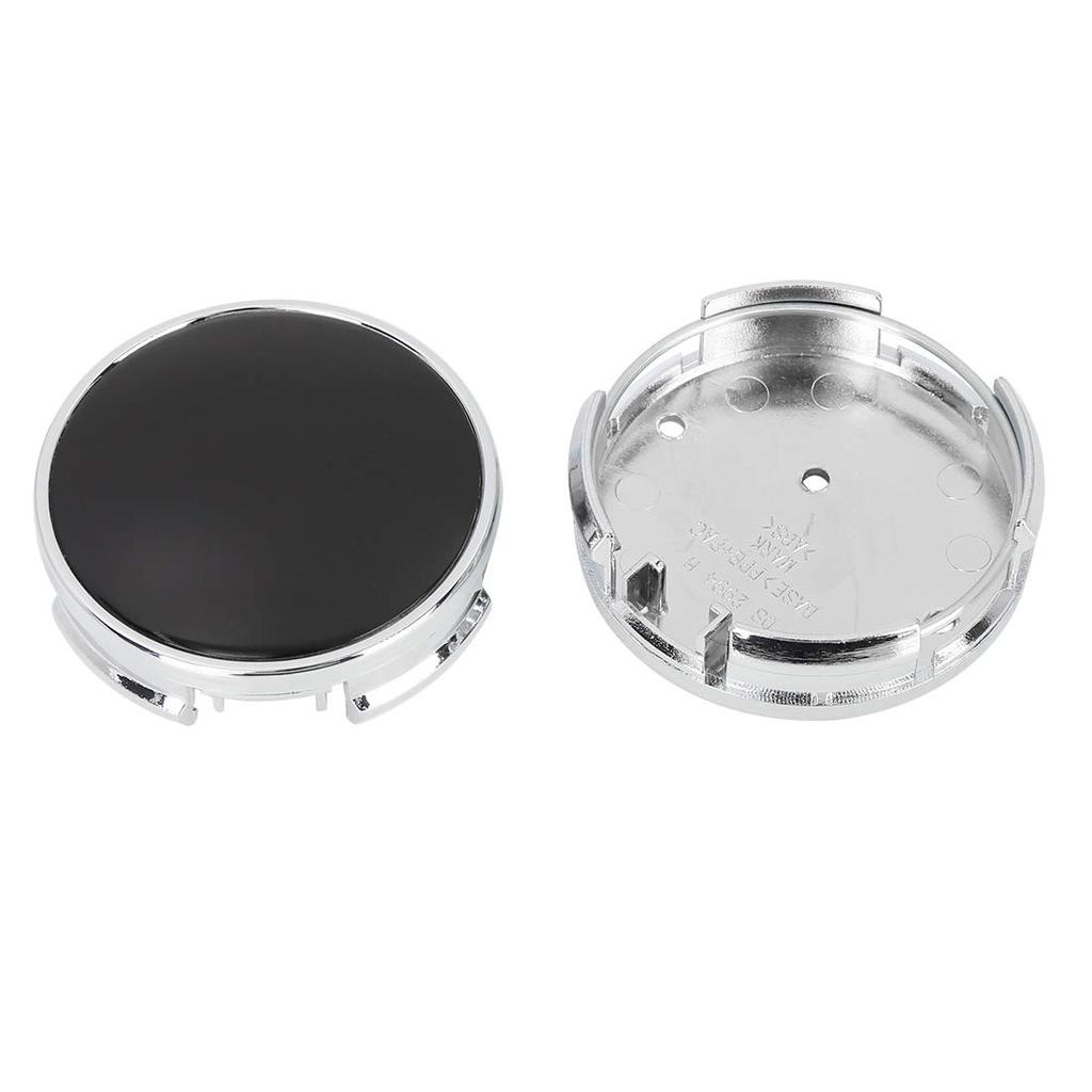 uxcell Universal Wheel Center Caps, Compatible, Rust and Rust Prevention, 62mm Outer Diameter, 4 Clips, Silver Tone, Hub Cover Protector, 4 Pieces