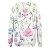 Women's Fashion Long-Sleeved Hooded Zip-Up Printed Sweatshirt Jacket