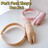 3D Printing Pork Feet Shape Sun Hat Adjustable Funny Sunshade Cap Pork Feet Headband  Photo Prop