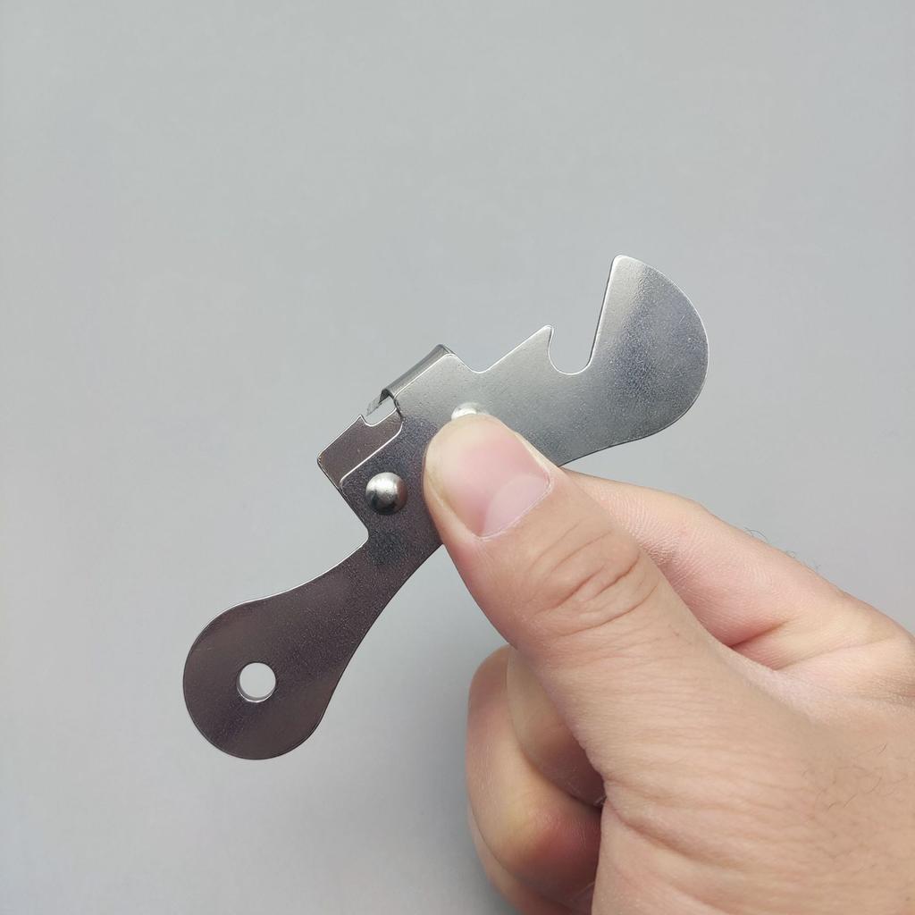 1pc Stainless Steel Multi-Function Can Opener with Ergonomic Grip - Durable Kitchen Tool for Effortless Can and Bottle Opening,