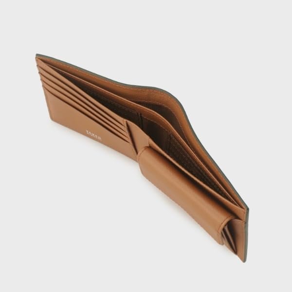 Takeo Kikuchi Men's Snake Tan Leather Bifold Wallet, Green (024) 07009401