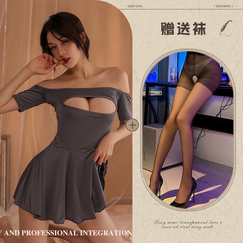 Sex underwear sexy hollow temptation free hot pure desire suit