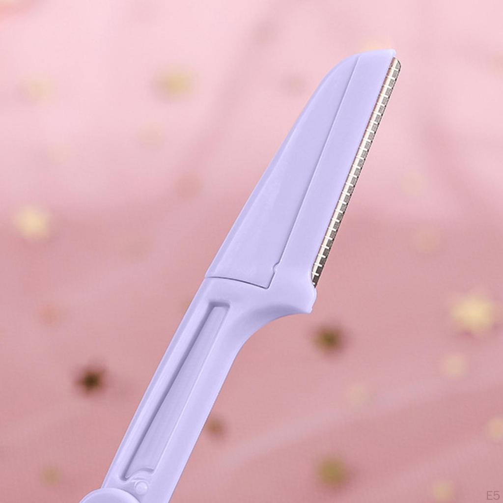 Eyebrow Razor With Handle Buy 3 Pieces Foldable Eyebrow Trimmer Razor Portable Anti Slip Handle ...