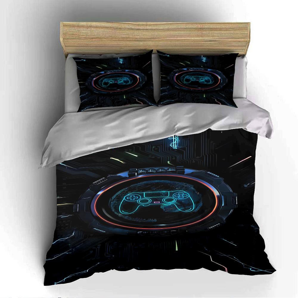Gaming Controller Bedding Set Bedding Set (1 Duvet Cover, 2 Pillowcases, Duvet Not Included)