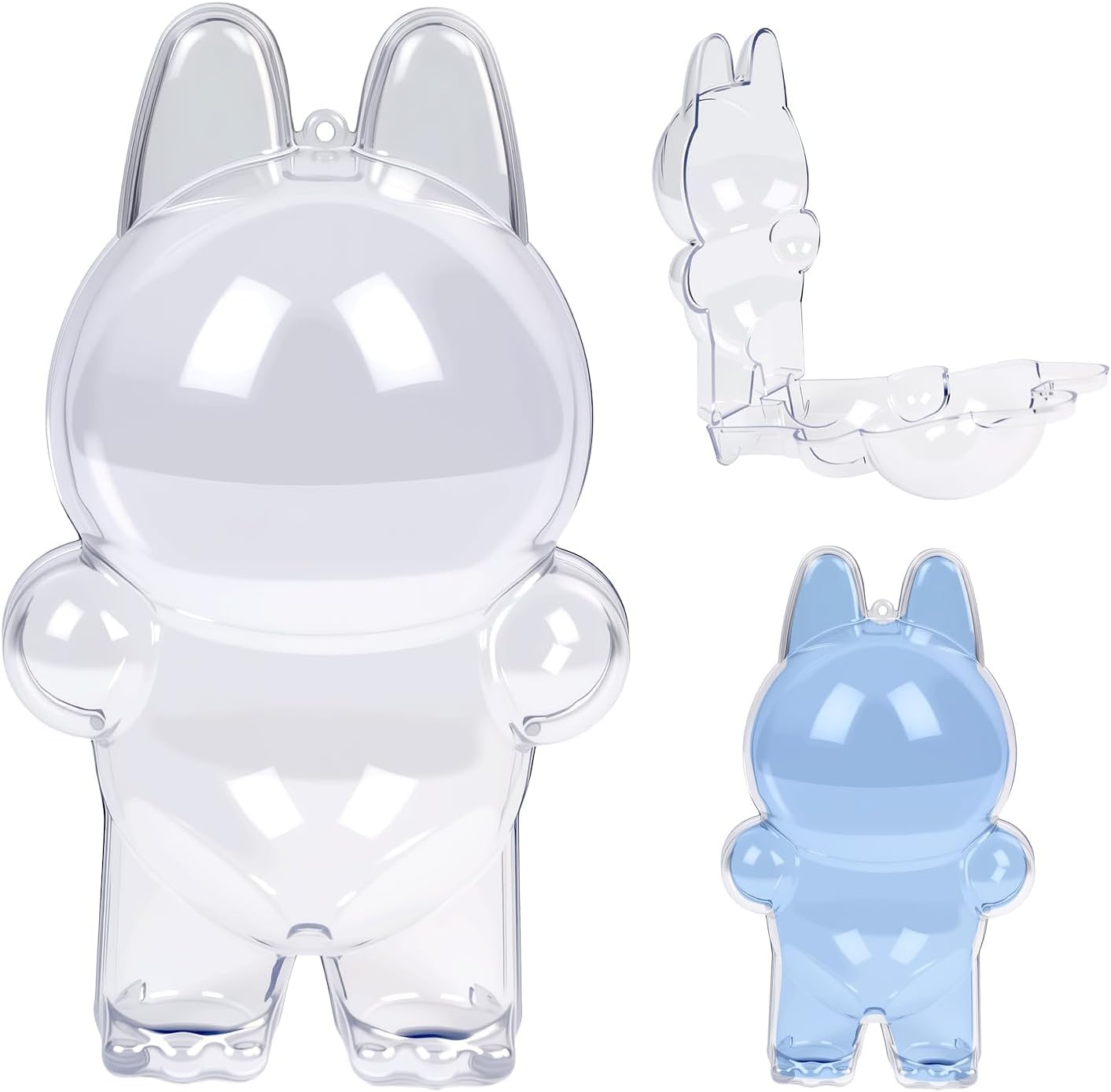 

Кейс LABUBU, Прозрачная крышка, Подходит для стоячих и сидячих положений, Удобное хранение и защита, Тонкий и легкий акриловый дисплейный кейс,