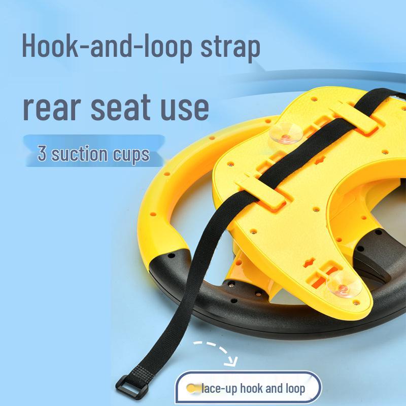 Kids' Large Passenger Seat Simulated Driving Toy with Base