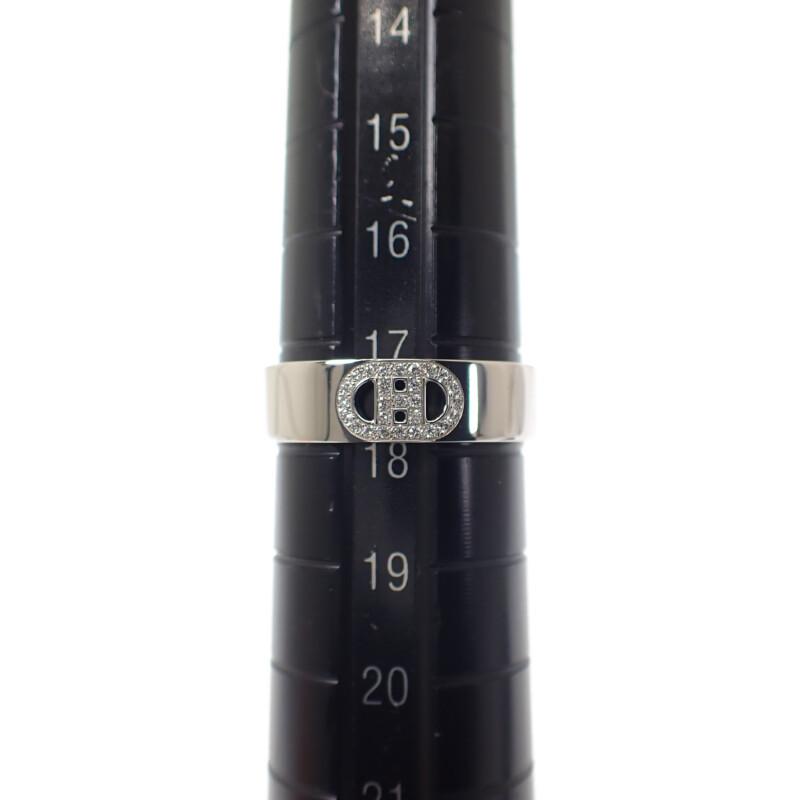 HERMES  H116601B #17.5(JP Size) 58  Ring K18 White Gold Women