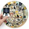 78-Piece Cat Tarot Graffiti Sticker Set - Creative DIY Waterproof Stickers for Phone & Suitcase
