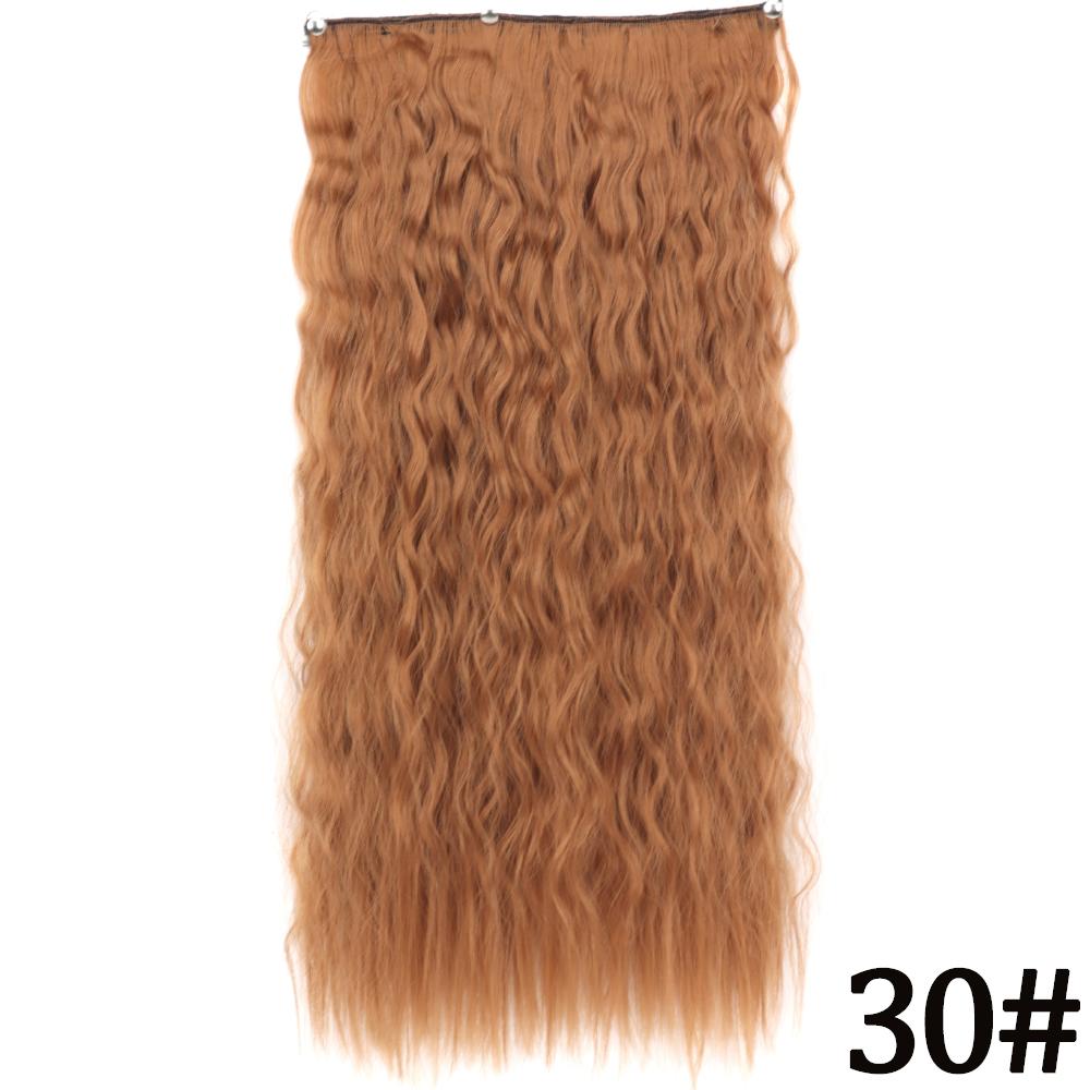 MERISIHAIR Women Fashion Long Straight Synthetic Fiber Hair Extensions 5 Clips Invisible Hairpiece for Daily Wear