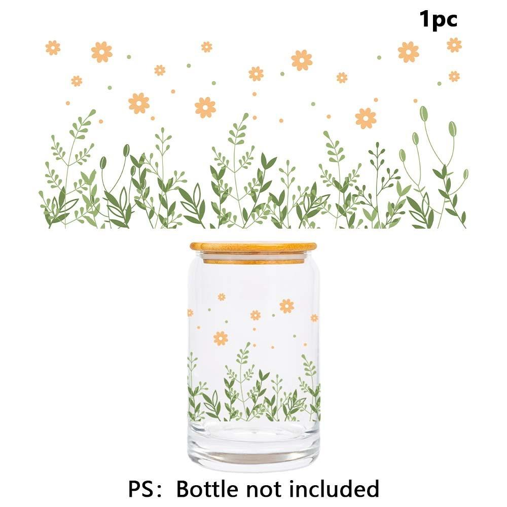 And Flower Flower Pattern Water Cup Transfer Sticker For Home Office Decor