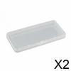 , Compact Clear PP Organizer Boxes with Secure Closure for Business Cards, Crafts