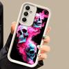 Pink Skull Pattern Soft Shell Case for Samsung Galaxy A23 A12 A33 A14 A56 A34 A24 A13 A32 A16 A36 A26 A22