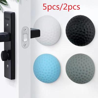 5/2Pcs Soft Rubber Pad To Protect The Wall Self Adhesive Door Stopper Door Fender Stickers Door Stops