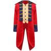 Kids Revolutionary War Costume Colonial British Red Coat Tailcoat Design Historical Military Cosplay Outfit