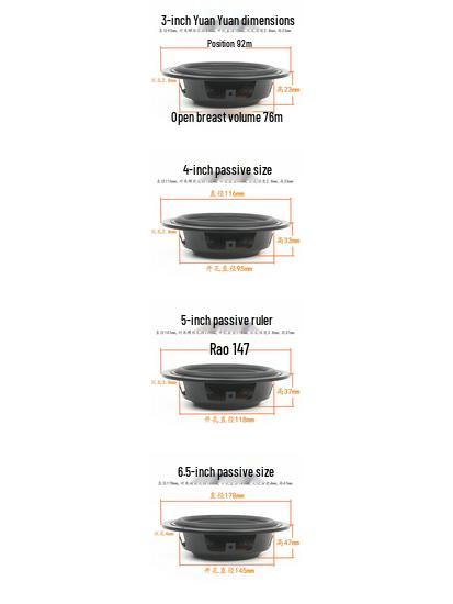 Decorative Speaker Bass Enhancer Horn: 3-8 Inch, Multiple Styles, Passive Radiator