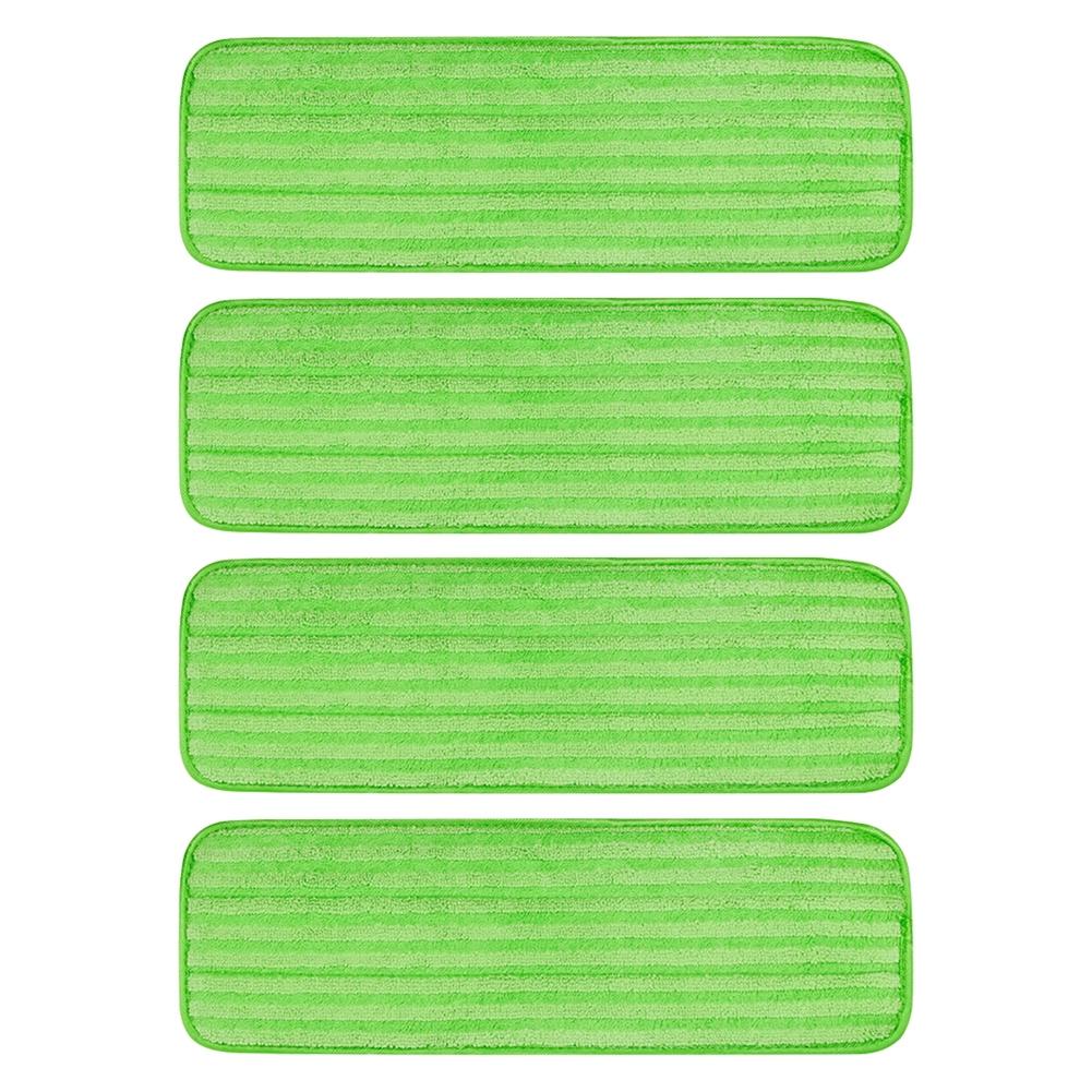 Microfiber Reusable Mop Pads Multifunctional Reusable Green