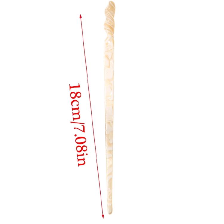 Delicate Acrylic Hair Stick Assorted Nacreous Perfect for Parties and Weddings Carvings Hairpin Photo Props