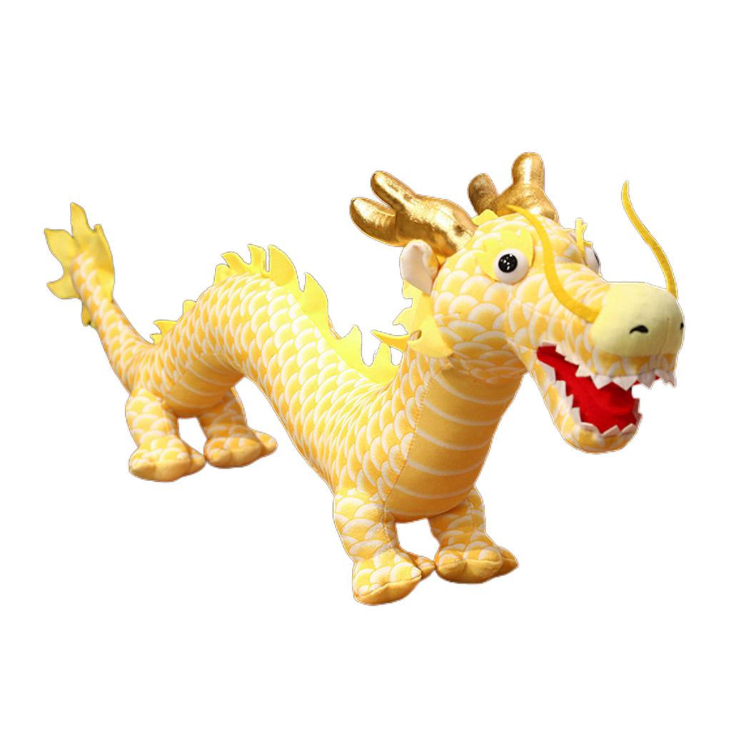 Cartoon Dragon Stuffed Animals Party Gift Toy Spring Festival Chinese New Year Decoration Large Dragon Handcrafts