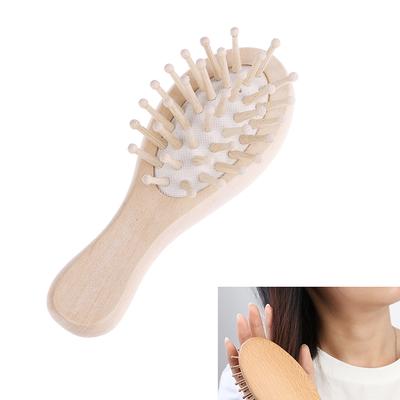 Ahşap Saç Havalandırmalı Fırça Fırçalar Saç Bakımı Ve Güzellik Spa Masaj Aleti Masaj Tarağı