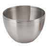 Stationary Trash Can, Egg-Shaped Stainless Steel Space-Saving Countertop Trash Can for Kitchen for Bedroom