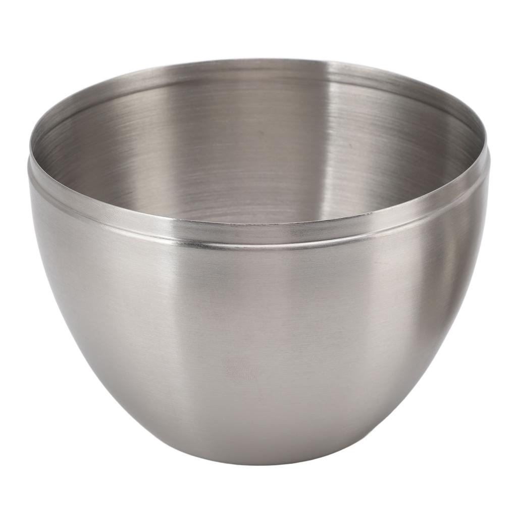 Stationary Trash Can, Egg-Shaped Stainless Steel Space-Saving Countertop Trash Can for Kitchen for Bedroom