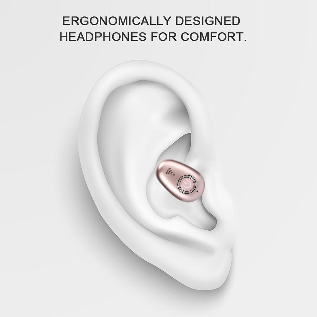 S650     Earphone Wireless   Earbuds Handsfree Headset Monaural   Sport Hea hone(Black )