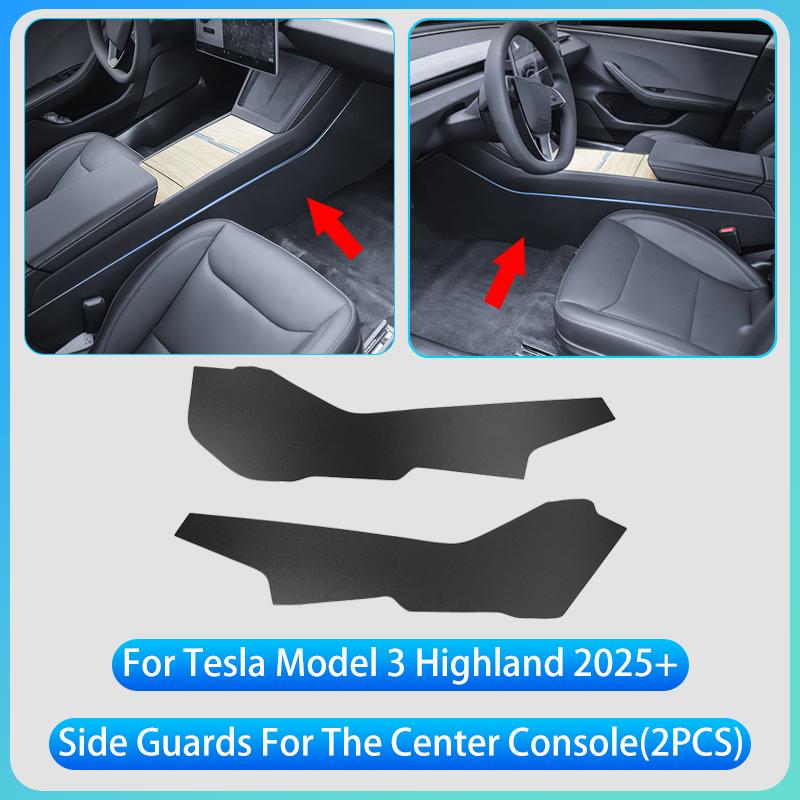 Pro Tesla Model 3 Highland 2025 Launch ABS Přední Zadní Lišta Prahu Dveří Prahová Lišta Ochranný Panel Proti Kopnutí Vodotěsná Podložka