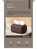 Faux Walnut Chinese-Style Tissue Box for Home, Dining Room, Living Room, Coffee Table, Hotel, B&B Storage