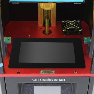 Schwarze LCD-Dichtung 9,5 x 6,7 Zoll Schutz vor verschüttetem Harz mit staubfreien Tüchern kompatibel mit ELEGOO Saturn 8,9-Zoll-Harz-3D-Druckerbildschirm