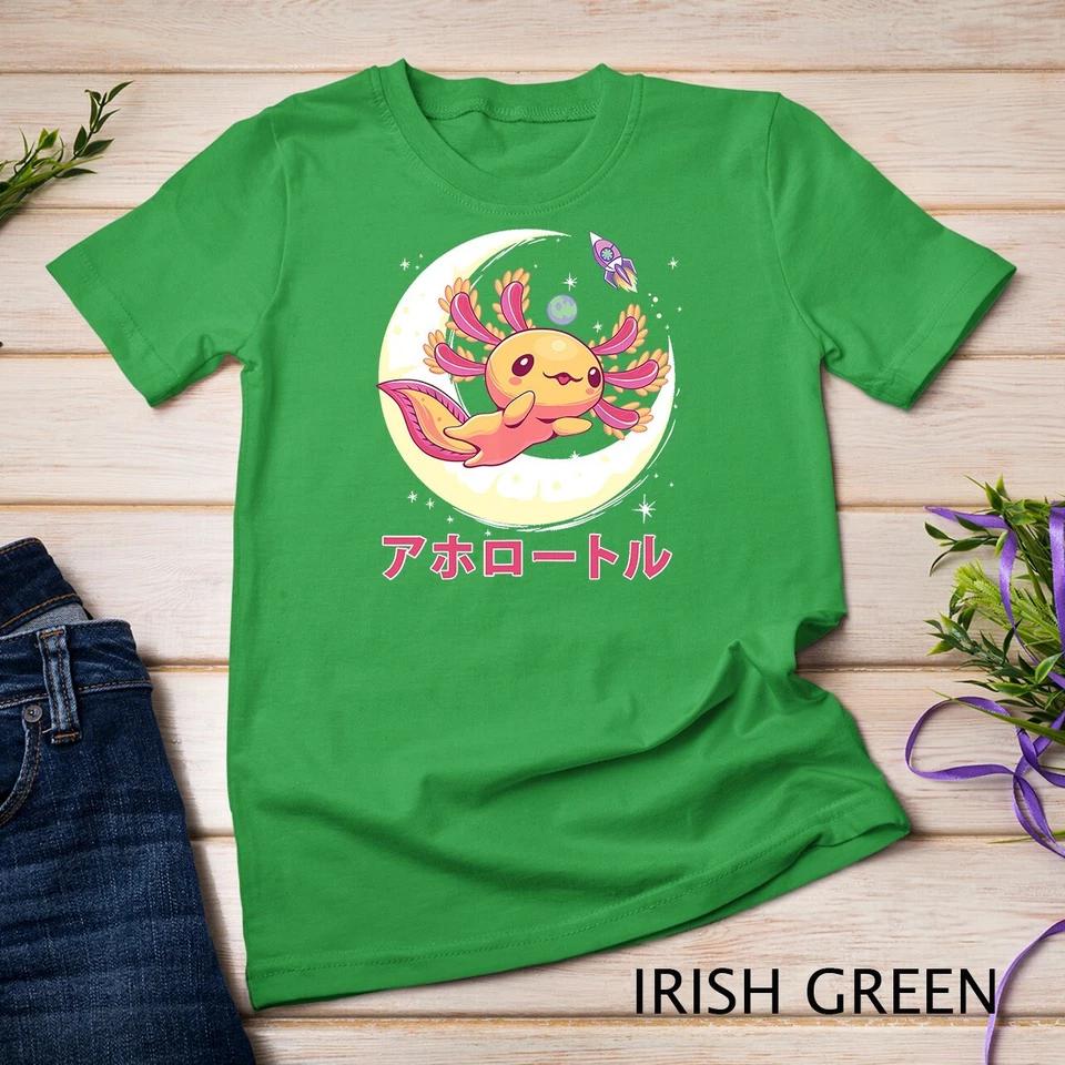 Pastel Goth Axolotl Kawaii Japanese Anime Aesthetic Nu Goth Unisex T-shirt 4 3XL