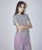 EN OR Side Hole String T-Shirt - Beige