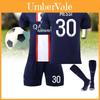Stylish Paris Home Soccer Jersey Set Messi 30 Mbappe 7 Neymar 10 Xs-2xl Sizes