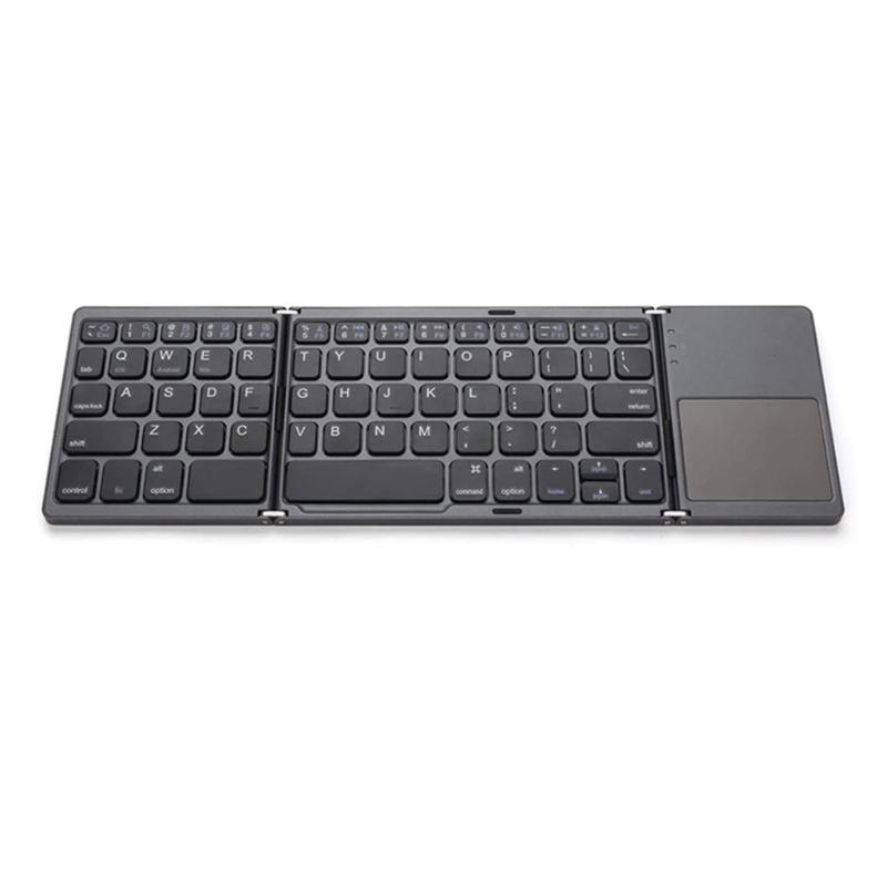 Wireless Keyboard Folding Pocket Size Keypad with Touchpad For Tablets Pad For 40Hrs Long Battery Service For Tablet PC