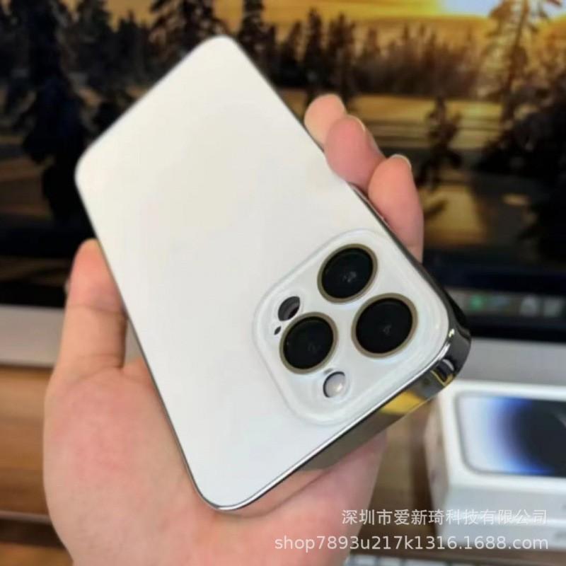 Matte Electroplated Phone Case IPhone 17 Pro Max 16 15 With Built-in Camera Lens Protector Drop Protection