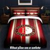Feyenoord Design Bett Bettwäsche Set 1 Bettbezug + 2 Kissenbezüge Weich Atmungsaktiv Haushalt Bettwäsche
