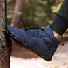 Comfortable Non-Slip Waterproof Winter Snow Boots with Velvet Lining - Wear-Resistant, Warm, Casual Cotton Five-Finger Design for the Outdoors
