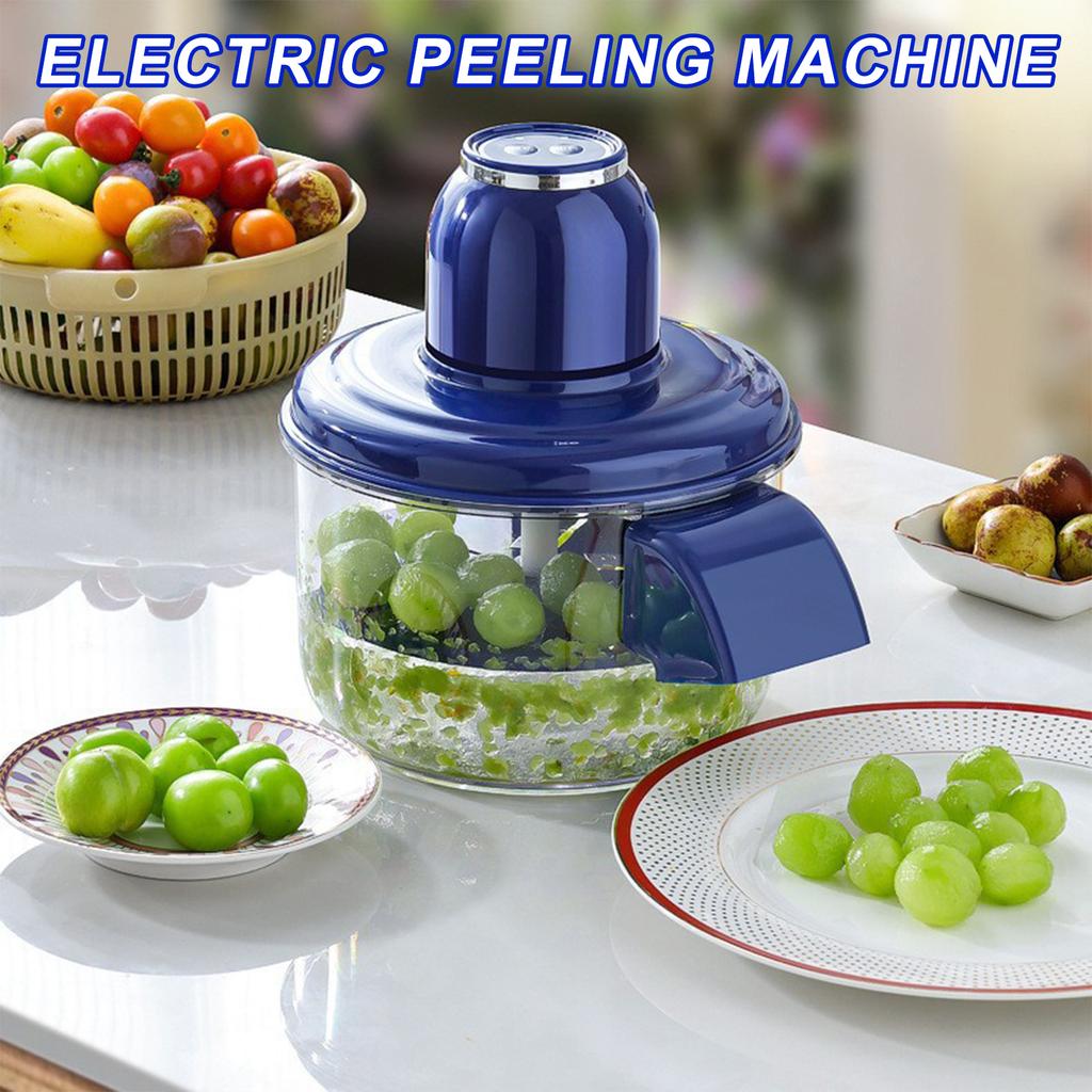 Automatic Electric Grape Peeler Machine - Hands-Free Skin Remover for Berries Fruits Tomato Prep Kitchen Tool Effortless Peeling