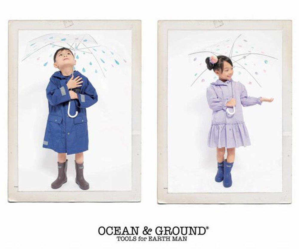 Ocean Ground Raincoat Kids KK Khaki M Size 1714601 & Boy's