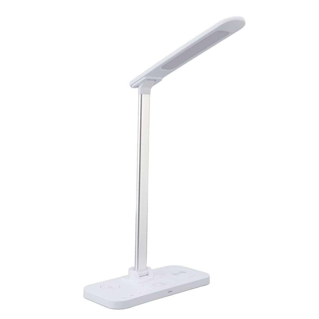 4 In 1 Kabellose Lade-Schreibtischlampe 15W Schnellladung Stufenloses Dimmen Hohe Helligkeit Tischlampe