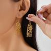 Gold Color 2026 Drop Earring Stainless Steel Ear Pendant  Spring Festival Party
