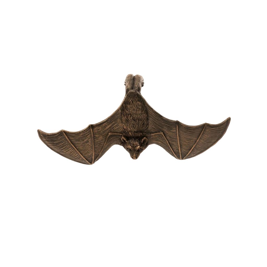 Decorazione da Giardino Esterna Statuetta Pipistrello in Resina Fioriera Sospesa Ornamento per Patio Cortile Scultura Animale da Parete